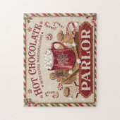 Puzzle Vintage Noël Chocolat chaud Parlour (Vertical)