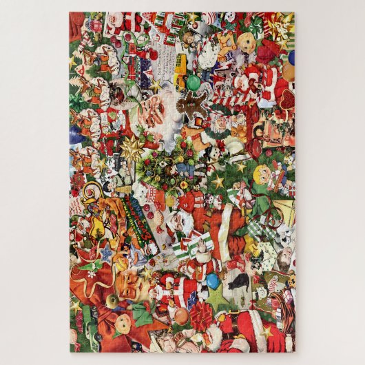 Puzzle Vintage Noël Collage (Vertical)