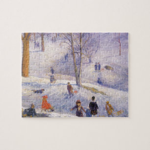 Puzzle Vintage Noël, Dortoir, Central Park Glackens
