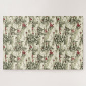 Puzzle Vintage Noël Pays Paysage hivernal (Horizontal)