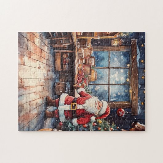 Puzzle Vintage Noël Père Noël (Horizontal)