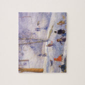 Puzzle Vintage Noël, Traîneau, Central Park Glackens (Vertical)