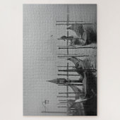 Puzzle Vintage noir Venise Canal Voyage (Vertical)