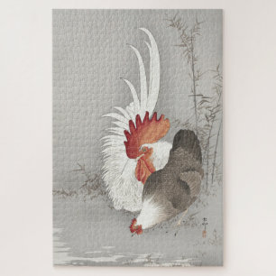 Puzzle Vintage Ohara Koson poulet et coq 1000 pièce