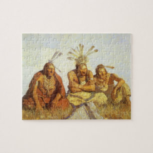 Puzzle Vintage Ouest, Guerre des Gardiens ou Paix par NC 