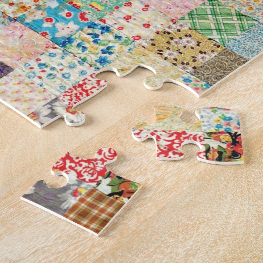 Puzzle Vintage Patchwork Print (Côté)