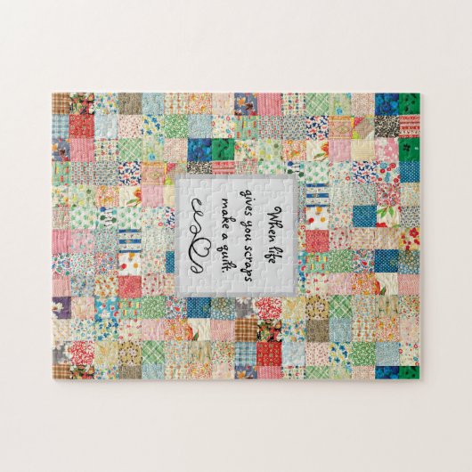Puzzle Vintage Patchwork Print (Horizontal)