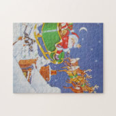 Puzzle Vintage Père Noël Sleigh (Horizontal)