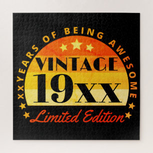Puzzle Vintage personnalisé Edition limitée Anniversaire