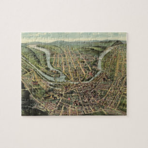 Puzzle Vintage Pictorial Map of Cumberland MD (1906)