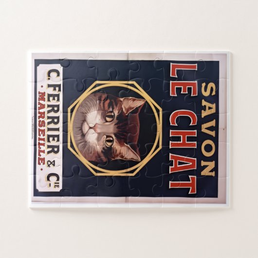Puzzle "Vintage poster Savon Le Chat" (Horizontal)