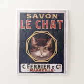 Puzzle "Vintage poster Savon Le Chat" (Vertical)