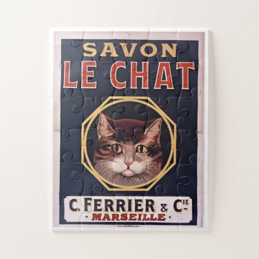 Puzzle "Vintage poster Savon Le Chat" (Vertical)