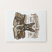 Puzzle Vintage Professor Biscuit Frenchie Esquire (Horizontal)