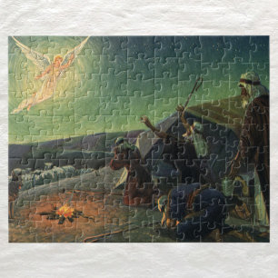 Puzzle Vintage Religion, l'Annonciation aux Bergers