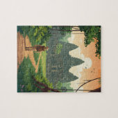 Puzzle Vintage Retro Angkor Wat Cambodge (Horizontal)