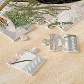 Puzzle Vintage Rooster French Collage Art (Côté)