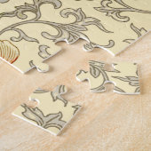 Puzzle Vintage rose gris botanique (Côté)