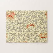 Puzzle Vintage rose gris botanique (Horizontal)