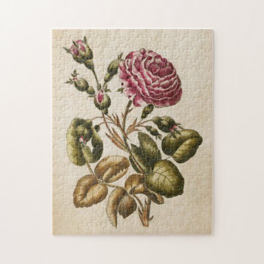 Puzzle Vintage Rose végétal (Vertical)