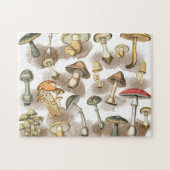 Puzzle Vintage Rustic Forest Mushrooms (Horizontal)