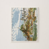 Puzzle Vintage San Francisco Bay Travel Poster Ferryboat (Vertical)