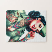 Puzzle Vintage Tattooed Military Woman (Horizontal)