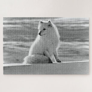 Puzzle Vintage USA Alaska Arctique renard