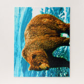 Puzzle Vintage USA Alaska brun (Vertical)