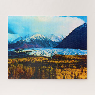 Puzzle Vintage USA Alaska Matanuska glacier