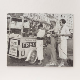 Puzzle Vintage vacances photo Cannes France 1930