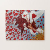 Puzzle Vintage Valentine Love Hearts Fairy (Horizontal)