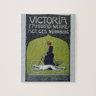 Puzzle Vintage Vélo Dame & Chien