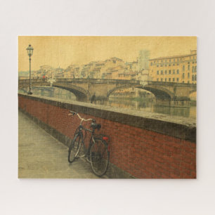 Puzzle Vintage Vieux pont à Florence, Italie