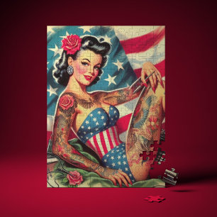 Puzzle Vintage Vieux Tatouage