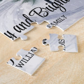 Puzzle Vintage Village de Noël Joyeux et lumineux (Côté)