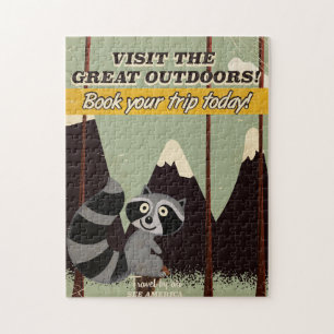 Puzzle Vintage Visite de la Grande affiche de vacances en