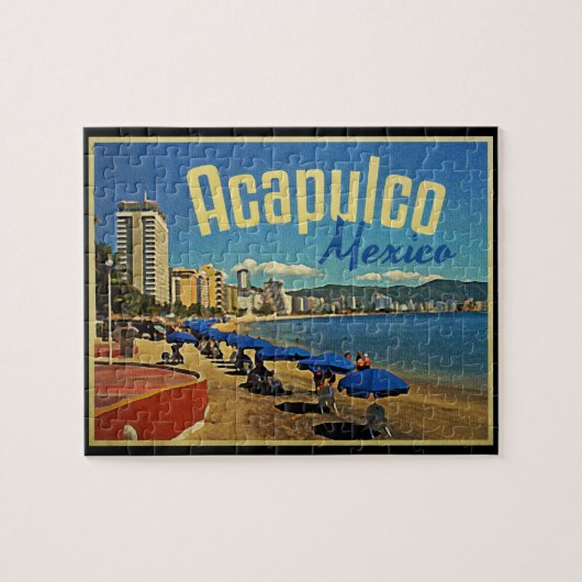 Puzzle Vintage voyage Acapulco Mexique (Horizontal)