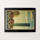 Puzzle Vintage voyage de Boston le Massachusetts (Horizontal)