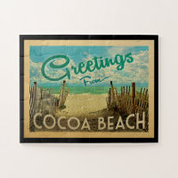 Vintage voyage de la plage de Cocoa