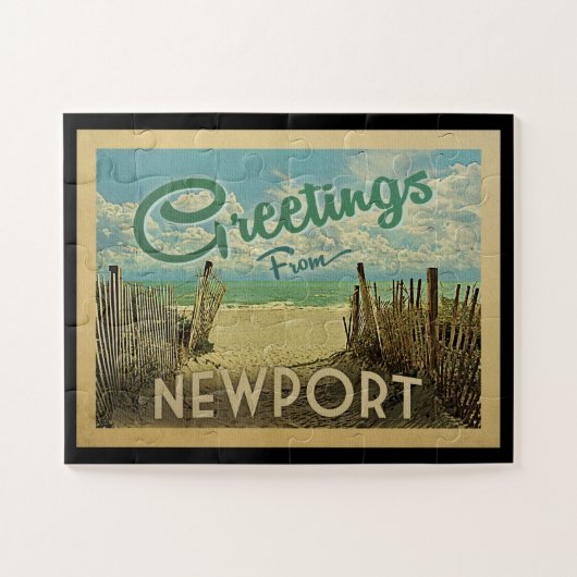 Puzzle Vintage voyage de Newport Beach (Horizontal)