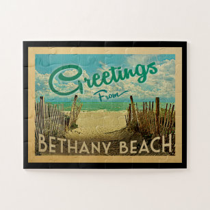 Puzzle Vintage voyage de plage de Bethany