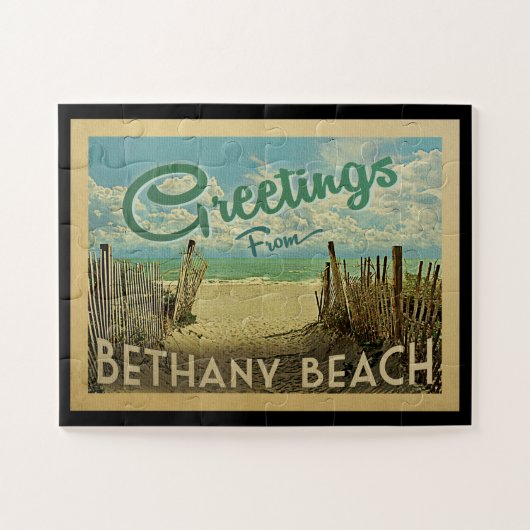 Puzzle Vintage voyage de plage de Bethany (Horizontal)