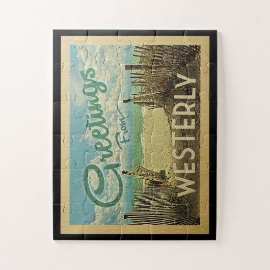 Puzzle Vintage voyage de plage ouest (Vertical)