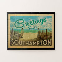 Vintage voyage de plage Southampton