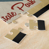 Puzzle Vintage voyage de poissons de lac rock de Tableau (Côté)