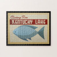 Vintage voyage de poissons du lac Kentucky