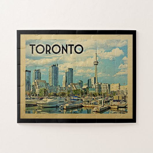 Puzzle Vintage voyage de Toronto Canada (Horizontal)