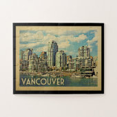 Puzzle Vintage voyage de Vancouver Canada (Horizontal)