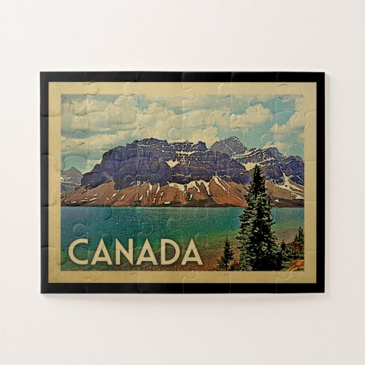 Puzzle Vintage voyage du Canada (Horizontal)